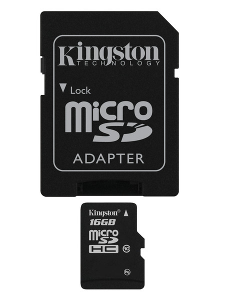 Kingston Technology 16GB microSDHC 16GB MicroSDHC Flash Klasse 10 Speicherkarte