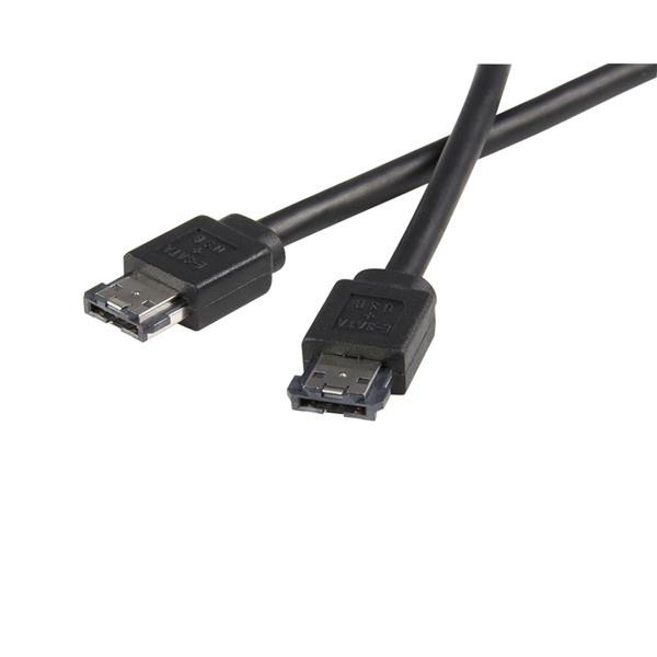 StarTech.com 3 ft Power eSATA Cable 0.9м Черный кабель SATA
