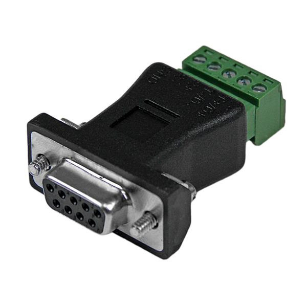 StarTech.com RS422 RS485 Serial DB9 -> Terminal Block Adapter Черный кабельный разъем/переходник