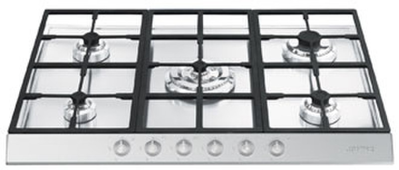 Smeg PTS726-5 Встроенный Gas hob Нержавеющая сталь плита