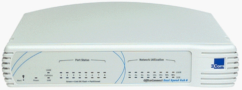 3com 3C16750 100Мбит/с Белый хаб-разветвитель