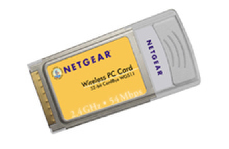 Netgear NIC ENet 54Mpbs Wless PCCard 32bit