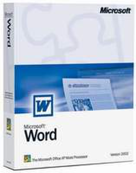 Microsoft Word 2002 Win32 English Disk Kit MVL CD