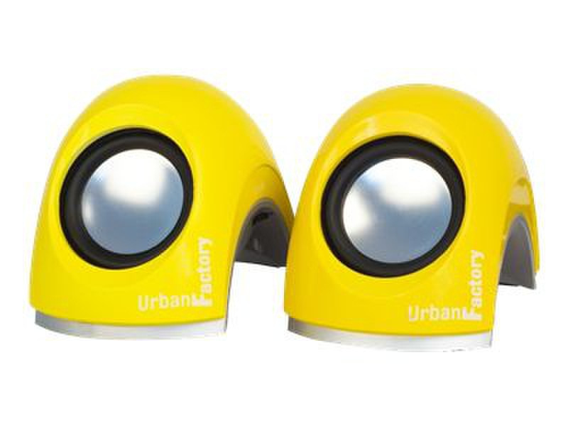 Urban Factory Crazy Speakers 6W Yellow loudspeaker