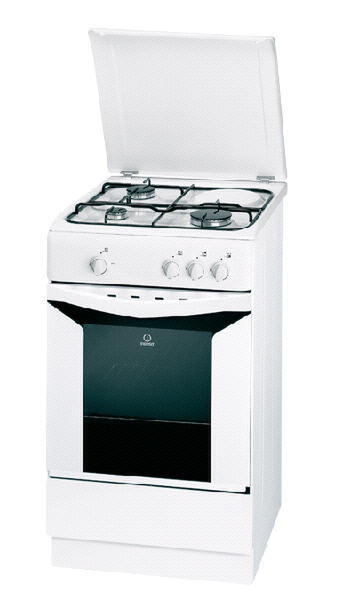 Indesit K1I2S(W)/E Freestanding Gas hob C White cooker