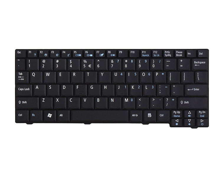 Acer KB.INT00.529 QWERTY Italienisch Schwarz Tastatur