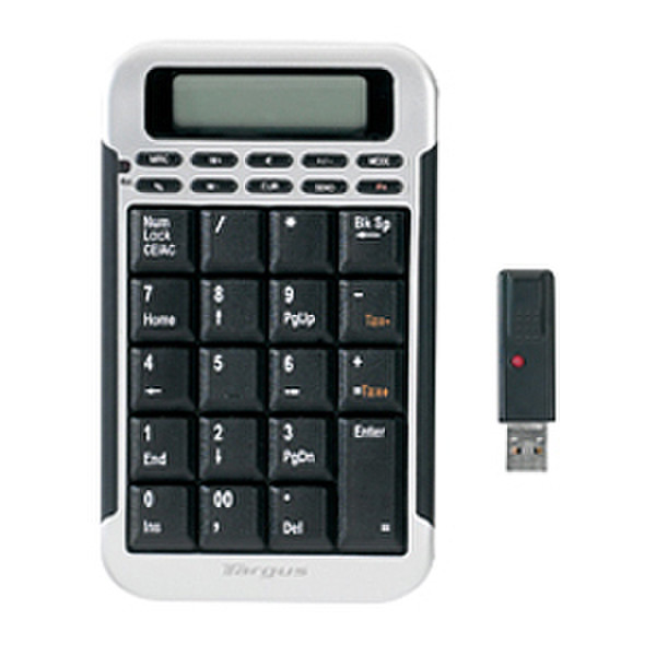 Targus AKP06CA RF Wireless Numerisch Schwarz Tastatur