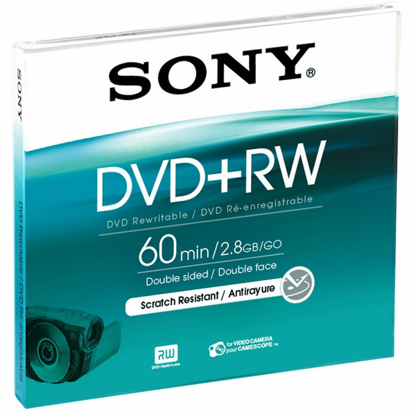 Sony 8cm ReWritable 1000x DVD+RW 2.8GB 1pc(s)