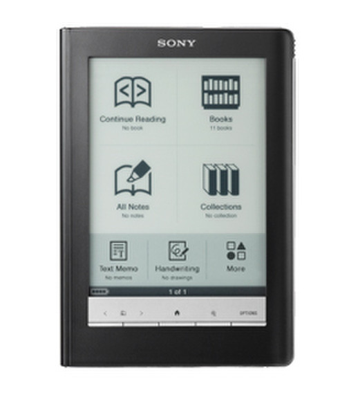 Sony PRS-600 6Zoll Touchscreen 0.5GB Schwarz eBook-Reader