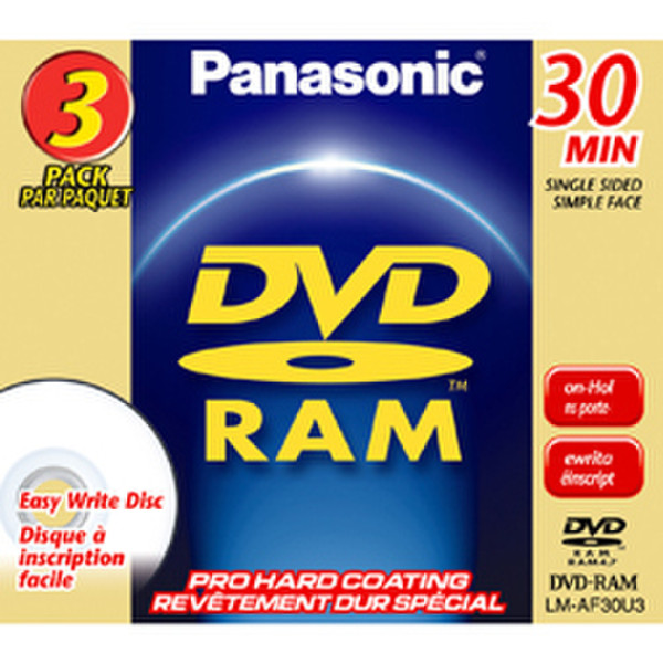 Panasonic LM-AF30U3 1.4GB DVD-RAM blank DVD