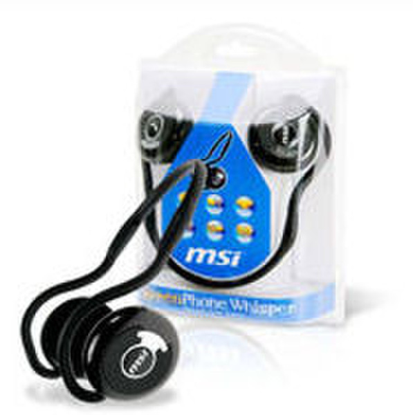 MSI SyrenPhone Whisper Стереофонический Bluetooth Черный гарнитура мобильного устройства