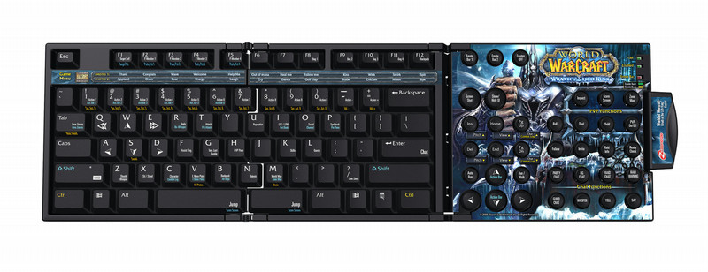 Steelseries Zboard Keyset WotLK USB QWERTY Black keyboard