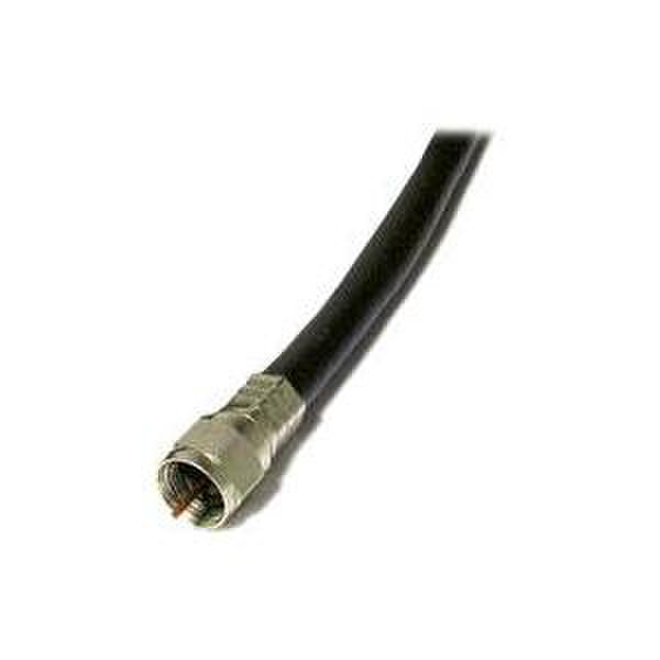 Audiovox 6ft RG-6 1.83m 1 x F 1 x F Black coaxial cable