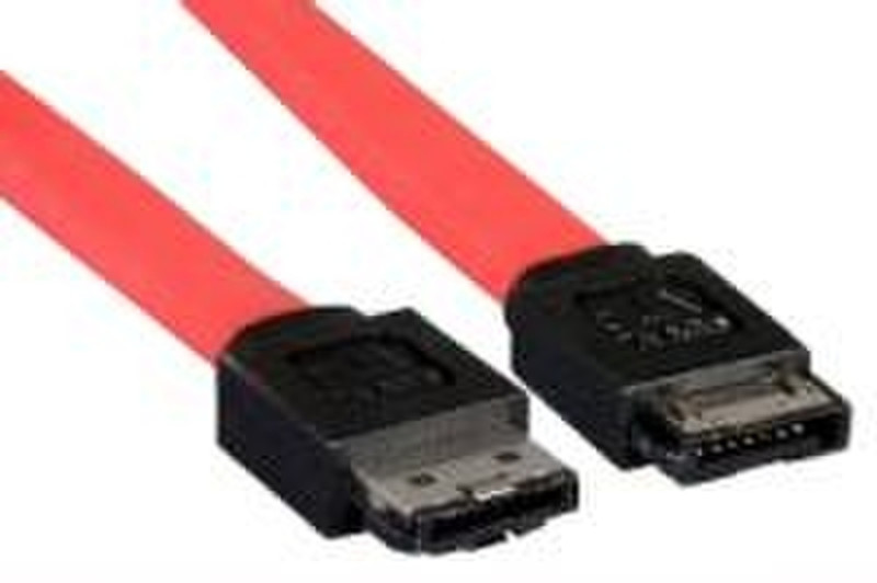 Cables Unlimited FLT660039 1m Red SATA cable