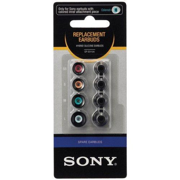 Sony EP-EX10A/BLK Silicone Black 4pc(s) headphone pillow