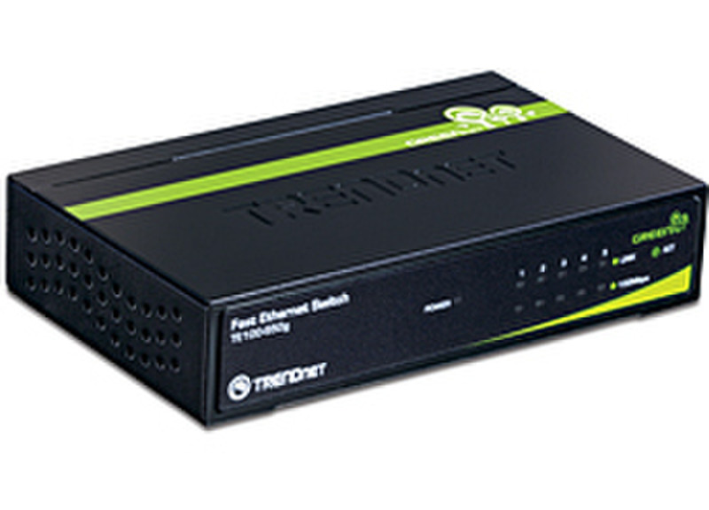 Trendnet 5-Port 10/100Mbps GREENnet Switch Unmanaged