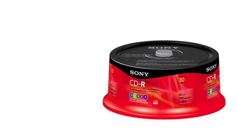 Sony 30CDQ80RSX CD-R 700MB 30pc(s) blank CD