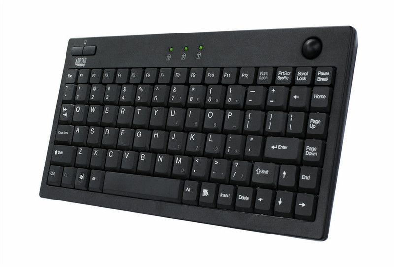 Adesso AKB-310UB USB QWERTY Черный клавиатура