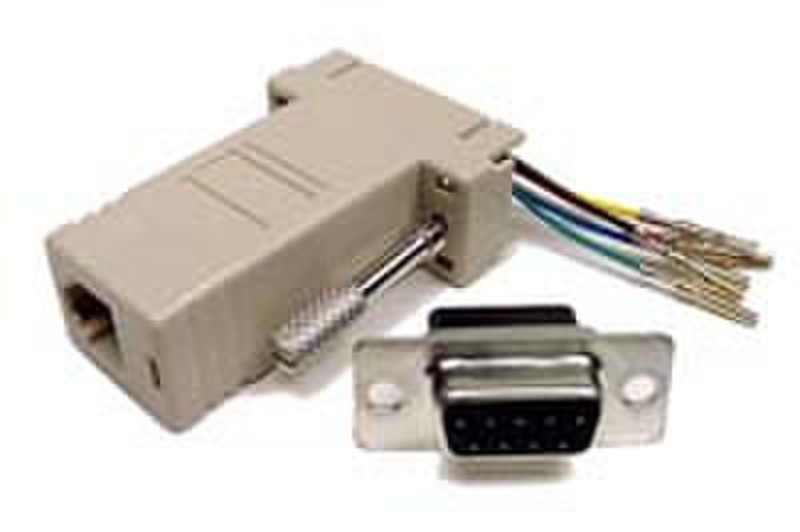 Cables Unlimited ADP-6100 DB9M RJ-45 кабельный разъем/переходник