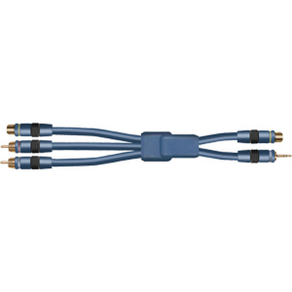 Audiovox Portable audio video cable 1.8м Синий