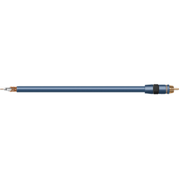 Audiovox Coaxial Audio Cable 1.8m Blue coaxial cable