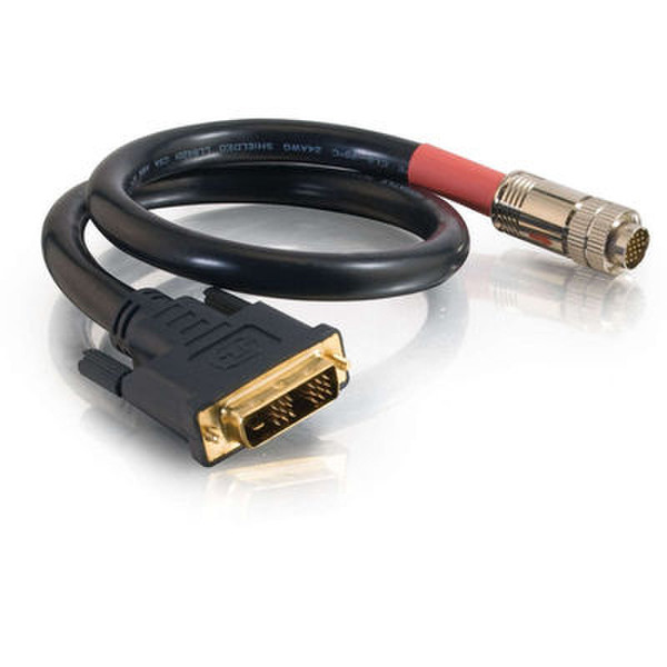 C2G 42413 0.46m DVI-D Black video cable adapter