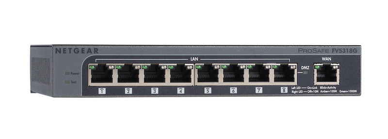 Netgear FVS318G 25Mbit/s hardware firewall