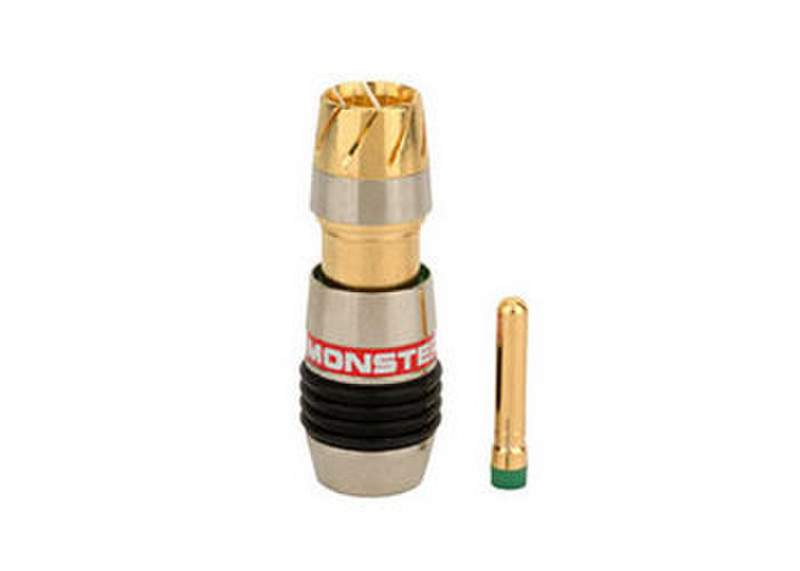 Monster Cable 103836-00 RG6Q RCA Gold wire connector