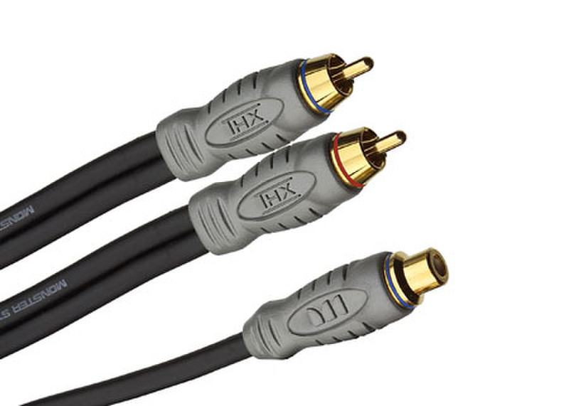 Monster Cable 126051-00 RCA RCA Black cable interface/gender adapter