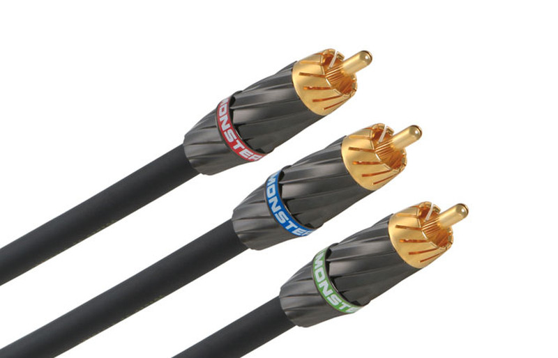 Monster Cable 127634-00 2m Black component (YPbPr) video cable