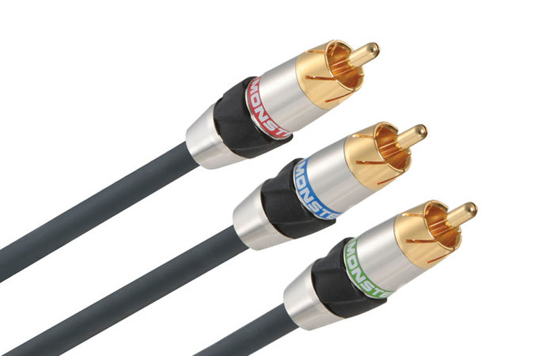 Monster Cable 127639-00 1м Серый компонентный (YPbPr) видео кабель
