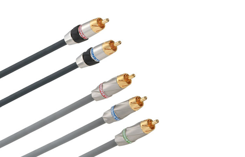 Monster Cable 128070-00 Серый компонентный (YPbPr) видео кабель
