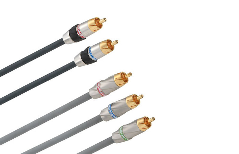 Monster Cable 128070-00 Grau Component (YPbPr)-Videokabel