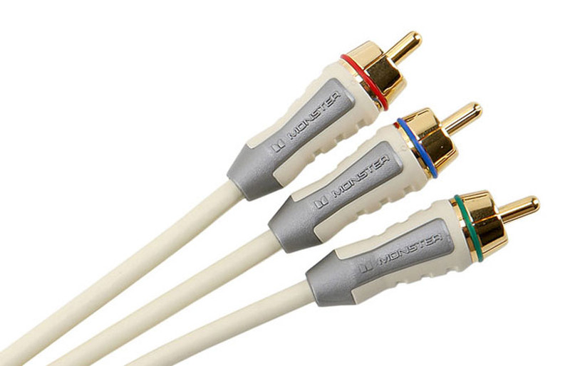 Monster Cable 130417-00 2м Белый компонентный (YPbPr) видео кабель