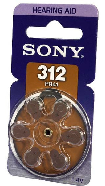 Sony PR312-D6A Zinc-Air 1.4В батарейки