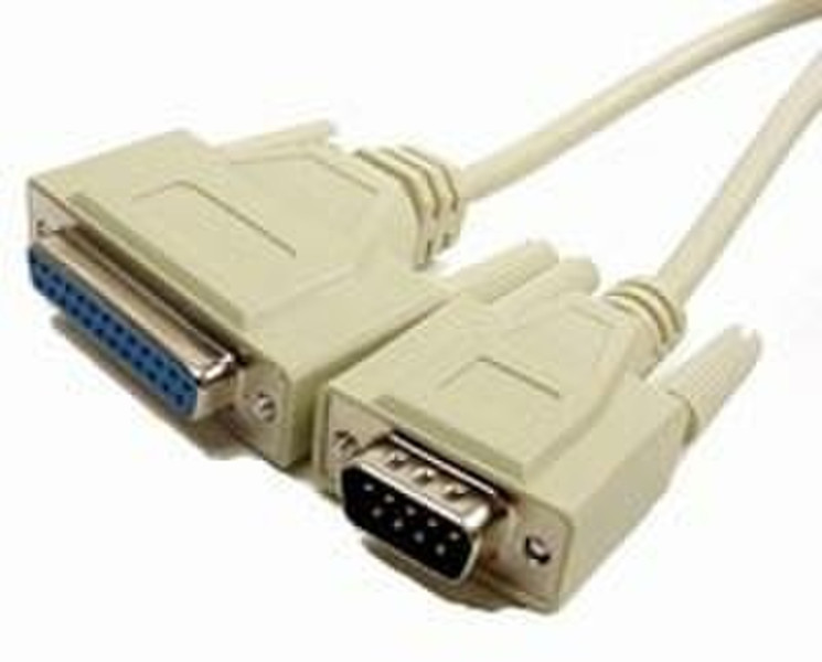 Cables Unlimited PCM-1420-06 DB-9 DB-25 cable interface/gender adapter