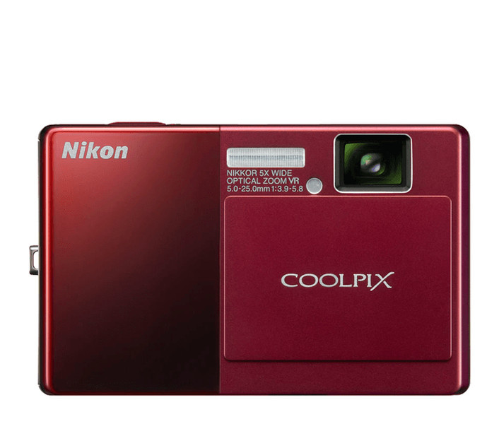 Nikon COOLPIX S70 Компактный фотоаппарат 12.1МП CCD 4000 x 3000пикселей Красный