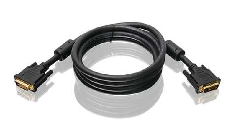 iogear G2LDI006 1.82m DVI-I DVI-I Black DVI cable