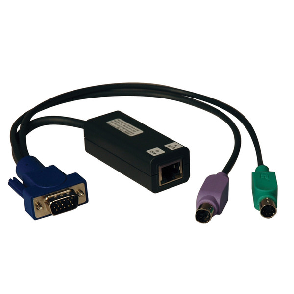 Tripp Lite B078-101-PS2 Schwarz, Blau, Grün, Violett Tastatur/Video/Maus (KVM)-Kabel