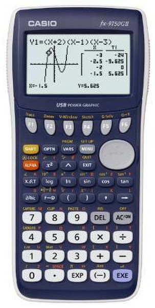 Casio FX-9750GII Настольный Graphing calculator Синий калькулятор