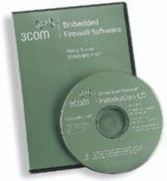 3com EmbeddedFirewallPolicy Svr1.5 EN CD 3DES 1 server, 10 clientsuser(s) Full
