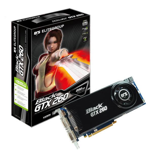 ECS Elitegroup NVIDIA GeForce GTX260 GPU GeForce GTX 260 GDDR3