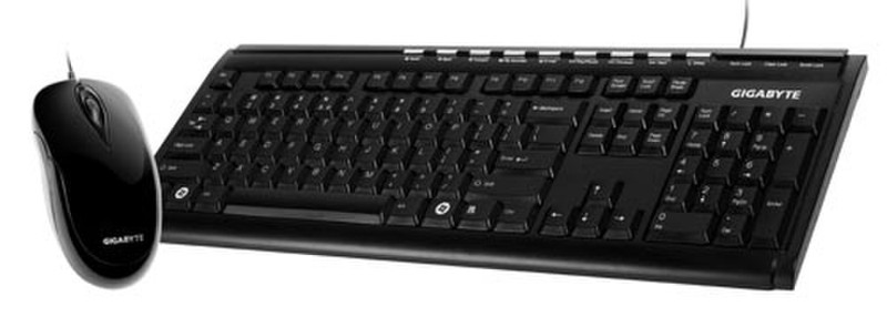 Gigabyte GK-KM6150 USB QWERTY Black keyboard