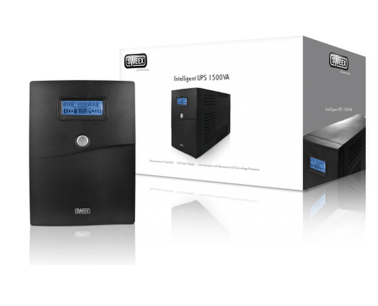 Sweex Intelligent UPS 1500VA 1500VA Black uninterruptible power supply (UPS)