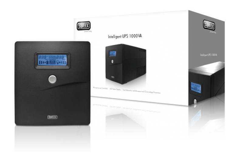 Sweex Intelligent UPS 1000VA 1000VA Black uninterruptible power supply (UPS)
