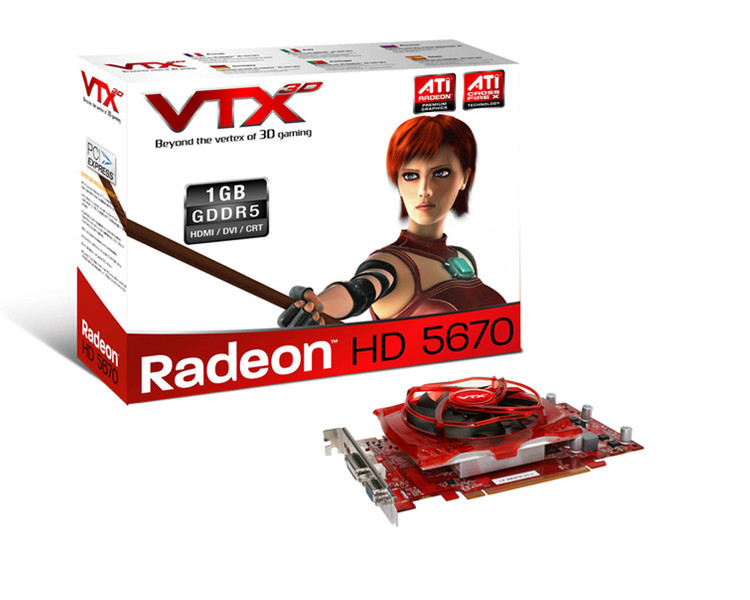 VTX3D VX5670 1GBD5-H 1GB GDDR5 graphics card