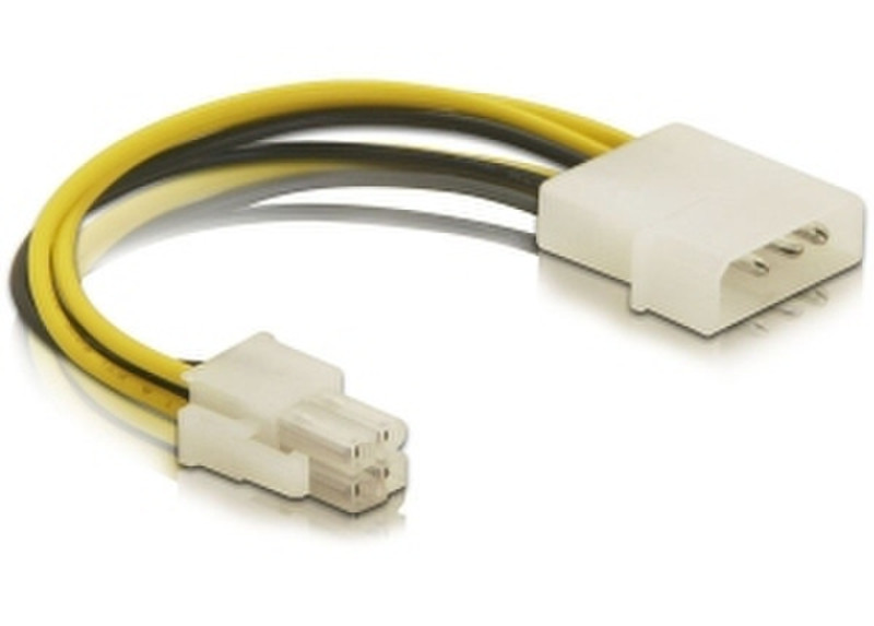 DeLOCK Cable P4 male > Molex 4pin male 0.13m Mehrfarben Stromkabel