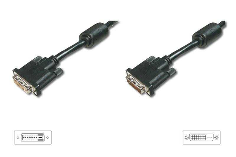 ASSMANN Electronic AK-110032 5.00m DVI-D DVI-D Black DVI cable