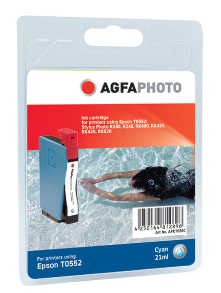 AgfaPhoto APET055C Бирюзовый струйный картридж