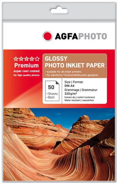 AgfaPhoto AP21050A4 A4 Gloss Multicolour photo paper